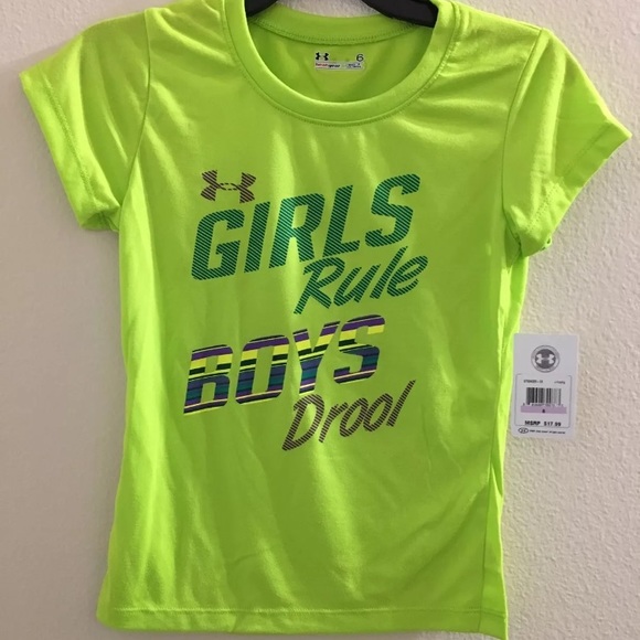 UNDER ARMOUR GIRLS RULE BOYS SUMMER TANK TOP TEE - Picture 2 of 2